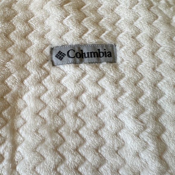 Columbia Cream Sherpa Jacket Women’s 1/4 Zip Size L - Picture 4 of 12